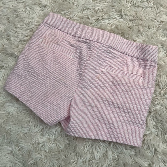 Crewcuts J.Crew Pink and White Bow Striped Shorts Size 7 - Picture 3 of 8